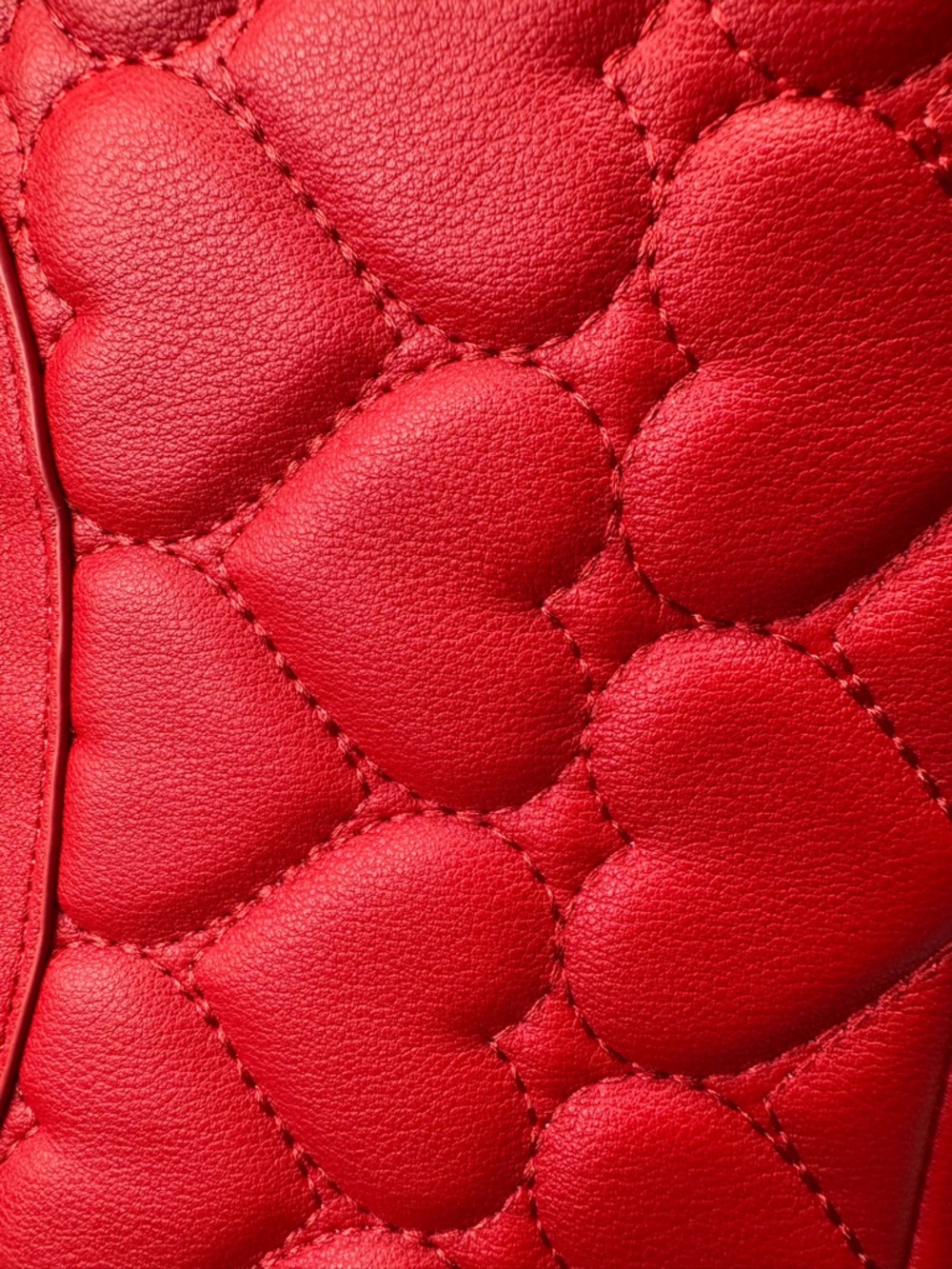 Betsey Johnson “Oh She Bows” Quilted Heart Mini Hobo Bag With Removable Pom-Pom - Picture 6 of 17
